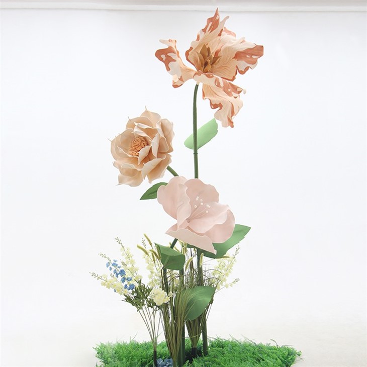 Giant skumpapir blomsterkombination